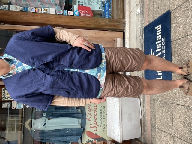 PO-1267B ROYAL TRAVELER SHIRT-1/2・JACQUARD ｗ/THINSULATE-INDIGO - Little  Island / リトルアイランド リトルアイランドはアメリカなどを中心に大人の為のメンズカジュアルのセレクトショップです。