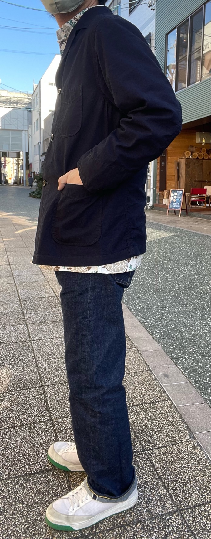 PO-3116 OK RIDER4-VINTAGE SHEETING-INDIGO - Little Island / リトル 