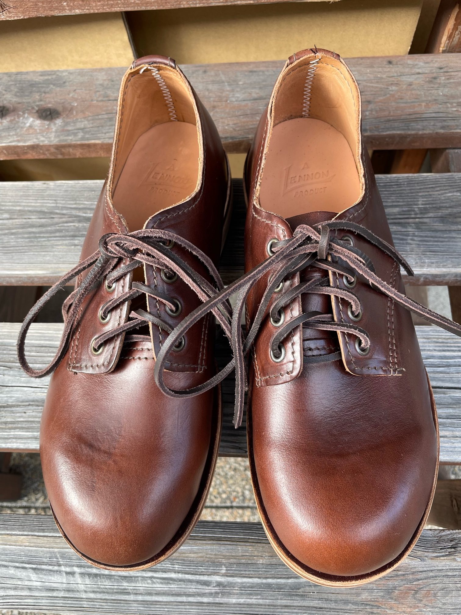 WILLIAM LENNON-157L HILL SHOE-CHROMEXCEL LEATHER-BROWN - Little ...